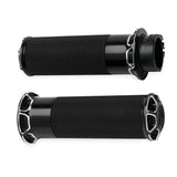 Arlen Ness Black Beveled Fusion Hand Grips for 2008-2015 Harley Touring