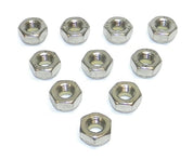 WSM Nylon Lock Nut 10mm Stainless - Pack Of 10 014-703