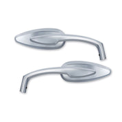 Kuryakyn Chrome 5" x 2" Teardrop Streamline Mirrors Set Harley Victory Indian