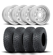ITP Delta Steel 12" Wheels And Terra Hook Tires [26x11-12]