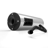 Silenciador HMF Yamaha YXZ 1000R 16-25 Titan-XL de acero inoxidable con sistema de escape completo y tapa de extremo opaca