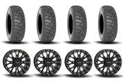 System 3 ST-3 Simulated Beadlock Matte Black 15" Wheels And SS360 Sand/Snow Tires [32x10-15]