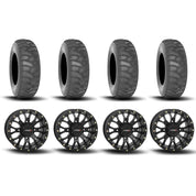System 3 ST-3 Simulated Beadlock Matte Black 15" Wheels And SS360 Sand/Snow Tires [32x10-15]