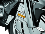 Kuryakyn Chrome LED Front Reflector Conversion Light Amber 7455