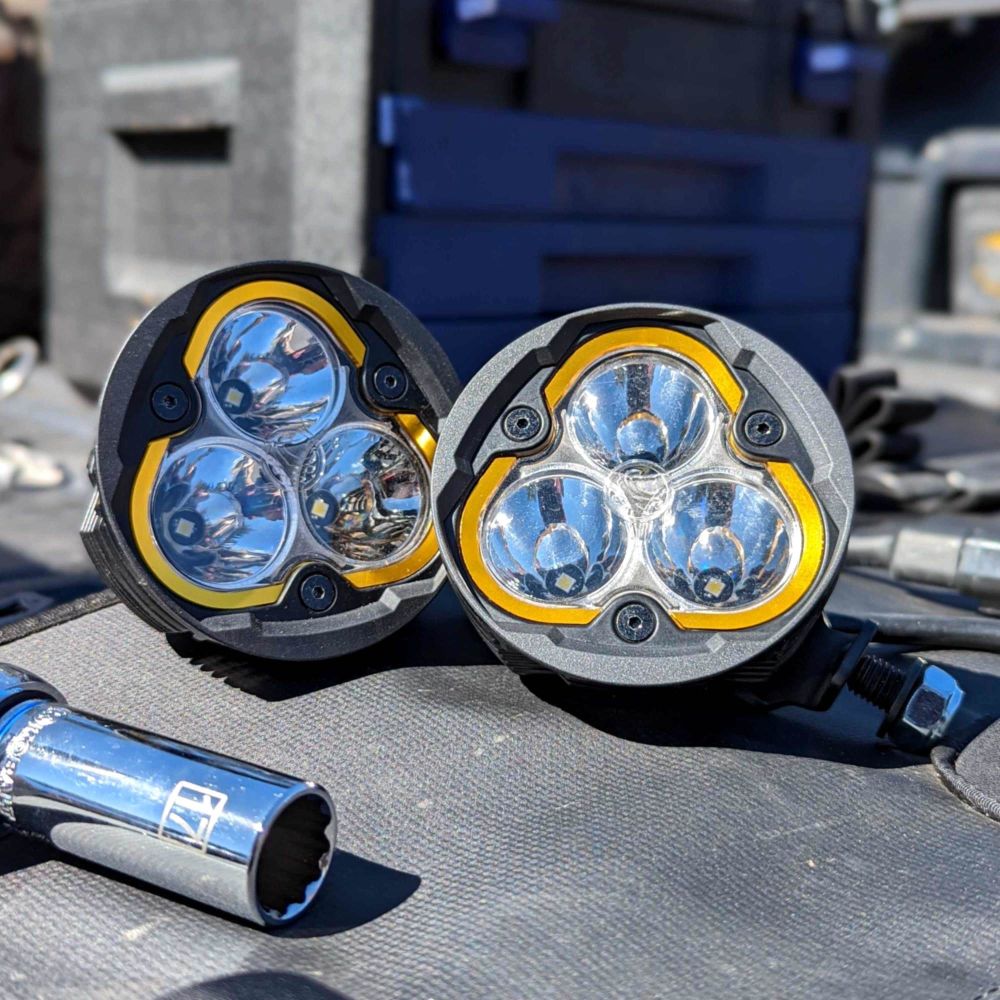KC HiLiTES Round Universal Shrouds for FLEX ERA 3 Lights - Pair 7468