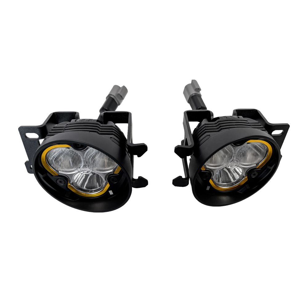 KC HiLiTES Bracket Set - Fog Pocket Kit for FLEX ERA 3 - Brackets and Bezels - For Toyota