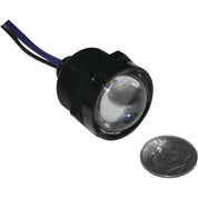 Letric Lighting Royal Flush Mount G2 LED 3-Wire, 1", Black/Red/Red