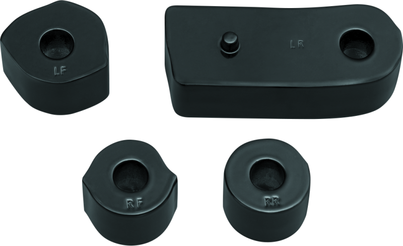 Kuryakyn Gloss Black Driver Floorboard Spacers 7508
