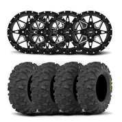 ITP Tornado 15" Matte Black Wheels And Blackwater Evolution Tires [30x10-15]