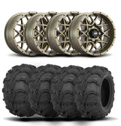 ITP Hurricane 14" Bronze Wheels And Mud Lite Tires [28x12-14]