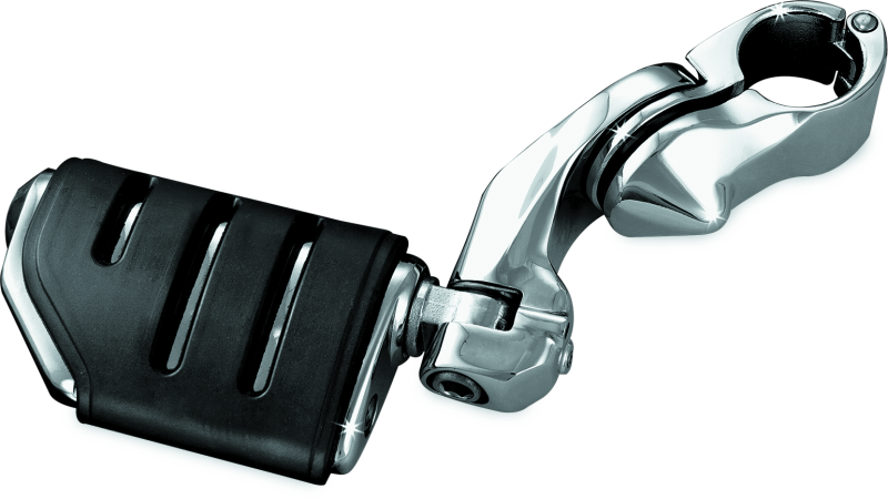Kuryakyn Chrome Tour Tech Trident Dually 4in Back Arm With 1-1/4in Clamps 7585