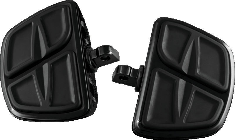 Kuryakyn Black Kinetic Mini Boards With Adapter 7612