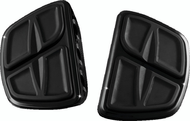 Kuryakyn Black Kinetic Mini Boards Without Adapter 7613
