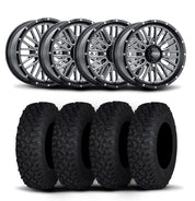 ITP Momentum 15" Machined Black Wheels And Coyote Tires [33x10R-15]