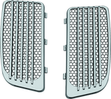 Kuryakyn Chrome & Black Radiator Grills For Twin Cooled (Pair) 7681