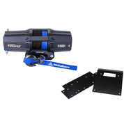 Viper V2 ATV Winch Kit 3500 lb Standard Spool With 40 Feet Blue Synthetic Rope With Mount For Honda Foreman Rubicon 500 2002-2004