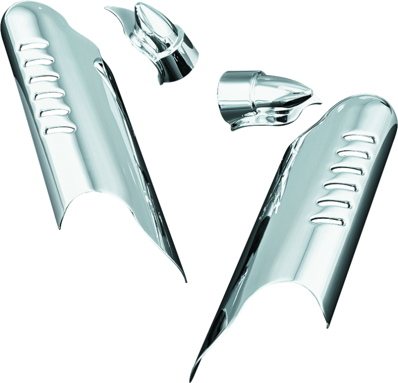 Kuryakyn Chrome Lower Leg Deflector Shields 7768