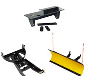 Denali Black UTV Snow Plow Kit For Kawasaki Teryx4 800 2012-2021