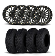 ITP SD Single 15" Matte Black Wheels And Coyote Tires [32x10R-15]