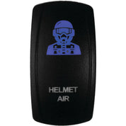 DragonFire Racing Laser-Etched Dual LED Switch - Helmet Air - Blue - 04-0091