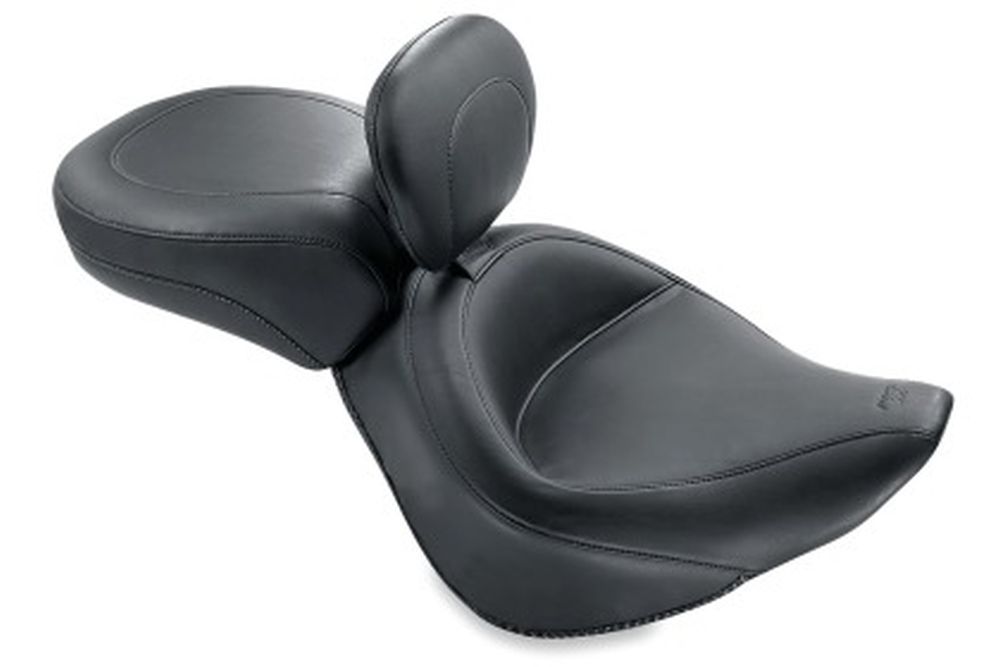 Mustang Vintage Wide Plain Recessed Rear Passenger Seat Black 79134
