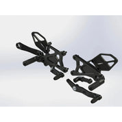 Vortex Racing Adjustable Rear Set Black - RS671K