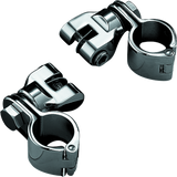 Kuryakyn Chrome 1-1/4in Magnum Quick Clamp With Clevis (Pair) 7944