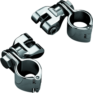 Kuryakyn Chrome 1-1/4in Magnum Quick Clamp With Clevis (Pair) 7944