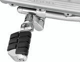 Kuryakyn Chrome Dually ISO Offset Highway Pegs With 1in Clamp (Pair) 7976