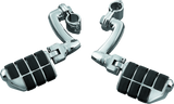 Kuryakyn Chrome Dually ISO Pegs With 1in Clamp (Pair) 7980