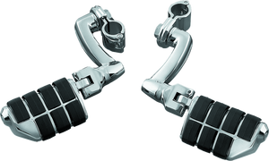 Kuryakyn Chrome Dually ISO Pegs With 1in Clamp (Pair) 7980