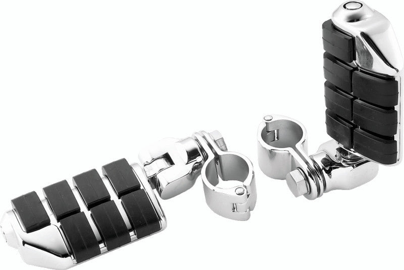 Kuryakyn Chrome Dually ISO Pegs With 1-1/4in Clamp (Pair) 7992