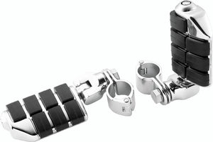 Kuryakyn Chrome Dually ISO Pegs With 1-1/4in Clamp (Pair) 7992