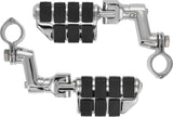 Kuryakyn Chrome Dually ISO Offset Highway Pegs With 1-1/4in Clamp (Pair) 7993