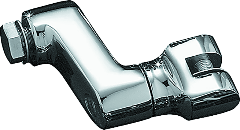 Kuryakyn Chrome Offset Peg Mount With 1/2in-13 Mount Bolts (Pair) 7996