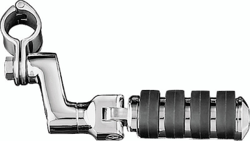 Kuryakyn Chrome Large ISO Offset Highway Pegs With 1-1/4in Clamp (Pair) 7999