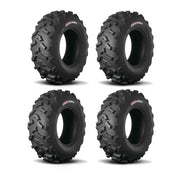 Kenda Set of Two K3203 Mastodon AT Tires (8 Ply) [28x9R-14] And Two (8 Ply) [28x10R-14] Tires