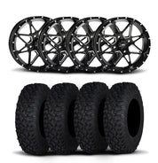 ITP Tornado 15" Matte Black Wheels And Coyote Tires [32x10R-15]