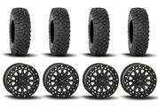 System 3 SB-6 Beadlock Matte Black 15" Wheels And XC450 Tires [32x10R-15]