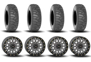System 3 SB-6 Beadlock Gun Metal Grey 15" Wheels And SS360 Sand/Snow Tires [32x10-15]