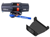 Viper V2 UTV Winch Kit 3500 lb Standard Spool With 40 Feet Black Synthetic Rope With Mount For Yamaha Wolverine R-Spec/Viking 700 2014-2019