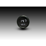 Intellitronix Voltmeter in Black Bezel - White