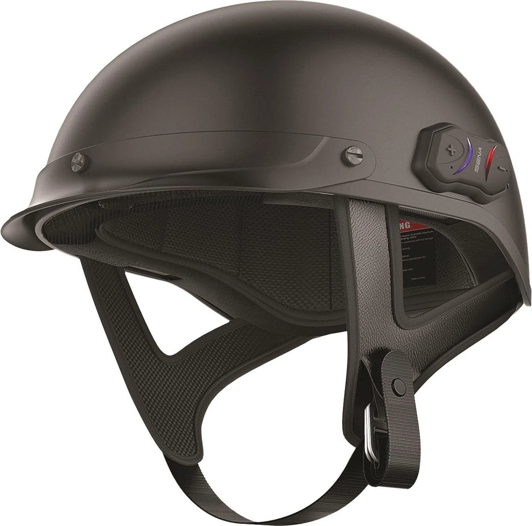 SENA Cavalry Bluetooth Half Helmet Matte Black LG Cavalry-CL-MB-L