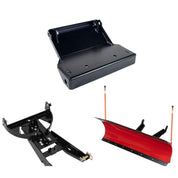 Denali Black UTV Snow Plow Kit For Yamaha Wolverine RMAX2 1000 2020-2021