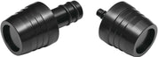Kuryakyn Lodestar Black Front Axle Sliders 3823