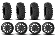 System 3 ST-5 Aluminum Matte Black 15" Wheels And XTR370 Tires [32x10-15]