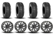 System 3 SB-4 Beadlock Matte Black 15" Wheels And XT400 Tires [32x10R-15]