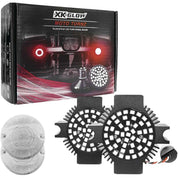 XK Glow LED Turn Signal and Lens Kit Single Flat Red - XK1156F-R-C