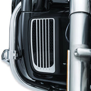 Kuryakyn Chrome Radiator Grills Lower Fairing Twin Cooled Harley Touring 14-2017