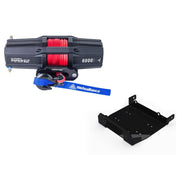 Viper V2 UTV Winch Kit 6000 lb Standard Spool With 40 Feet Black Synthetic Rope With Mount For Yamaha Wolverine X2 X4 2014-2019